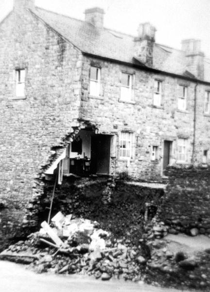 Flood Damage - 1920.JPG - Flood damage at Bridge End - 20th July 1920